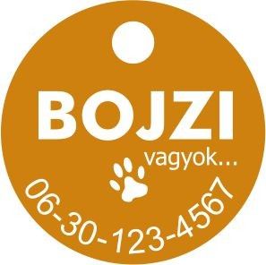 Kutya - macska biléta - Kis kör 25 mm